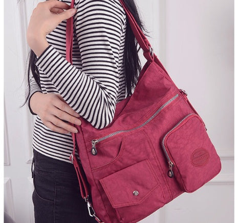 Luxury Waterproof Nylon Handbag for Women – Large Capacity Designer Crossbody & Shoulder Tote Bag LONDYN UPBRINGING