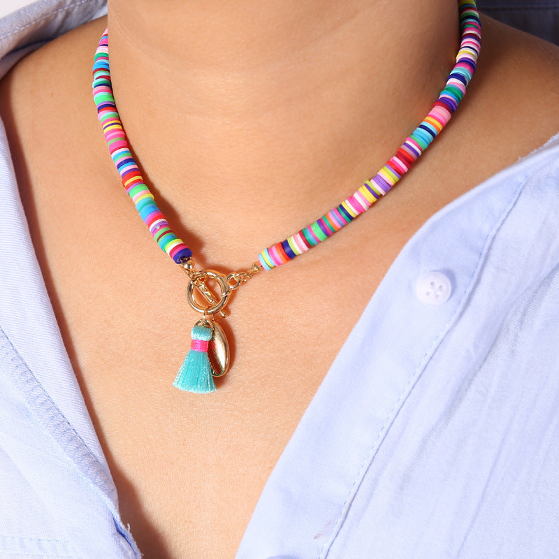 Bohemian Shell & Tassel Necklace for Women | Wild & Sweet Beach Style Fashion Jewelry LONDYN UPBRINGING