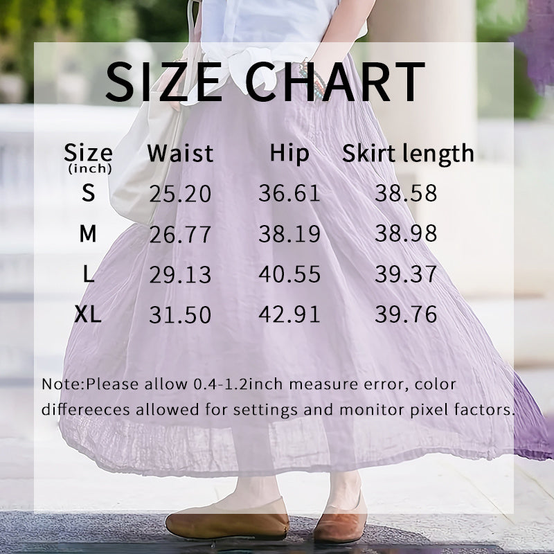 Bohemian Flowy Maxi Skirt for Women: High Waist A-Line Long Skirt with Pockets LONDYN UPBRINGING