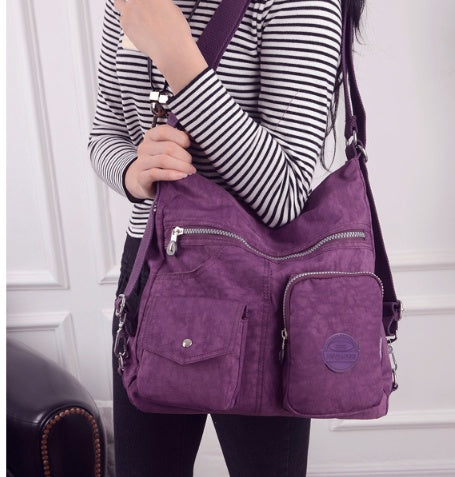 Luxury Waterproof Nylon Handbag for Women – Large Capacity Designer Crossbody & Shoulder Tote Bag LONDYN UPBRINGING