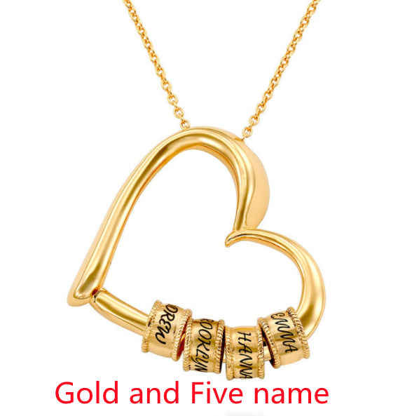 Personalized Heart Name Necklace | Custom Gold/Silver Jewelry Gift for Mom LONDYN UPBRINGING