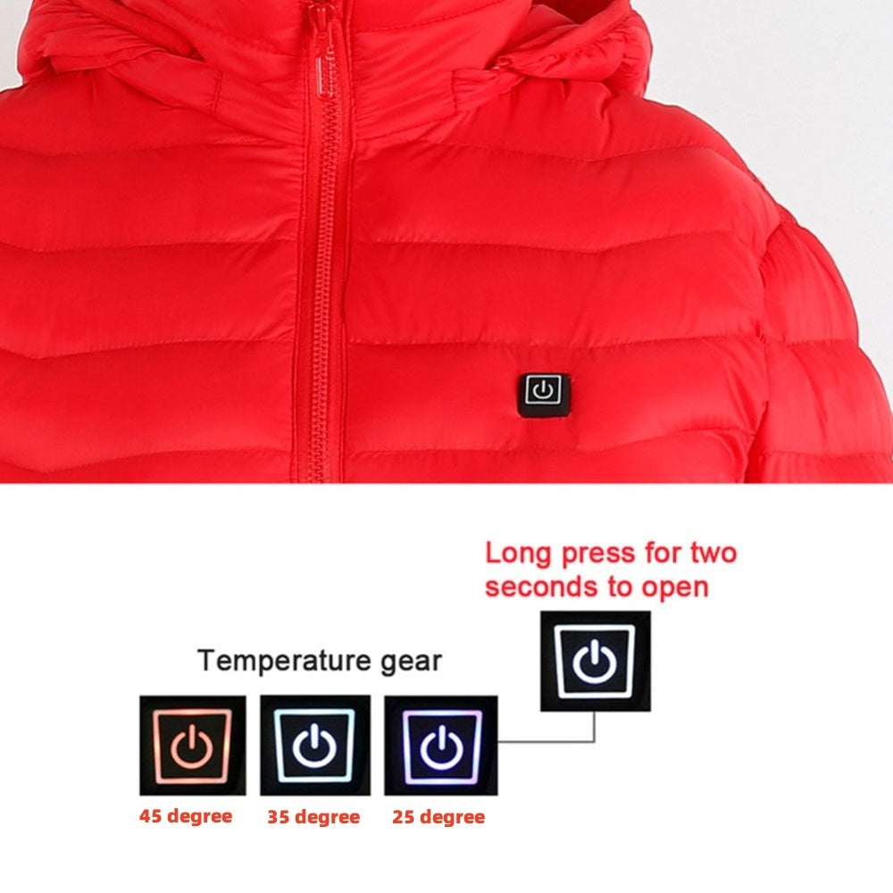 Men’s USB Heated Jacket – Electric Cotton Thermal Coat with Heating Vest for Winter Warmth & Outdoor Comfort LONDYN UPBRINGING