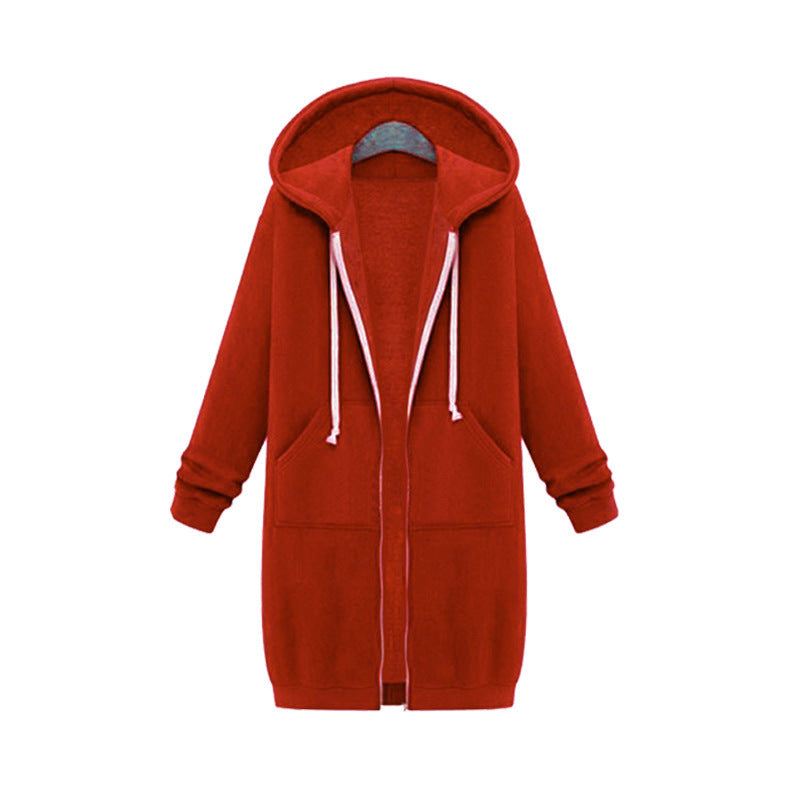 Women's Hooded Fleece Lined Long Cardigan Sweater Coat: Warm Winter Jacket LONDYN UPBRINGING