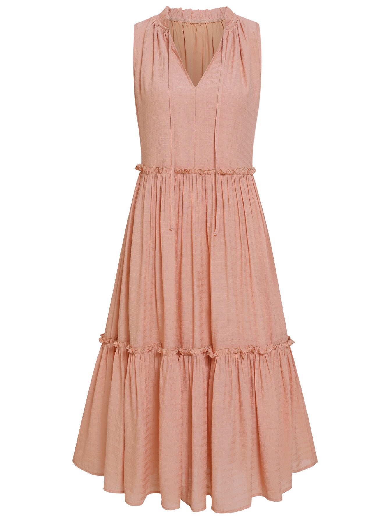 Casual V-Neck Sleeveless Dress for Women | Fresh Summer Loose Fit LONDYN UPBRINGING