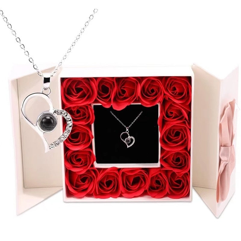 100 Languages "I Love You" Projection Necklace | Romantic Hidden Message Pendant Gift LONDYN UPBRINGING