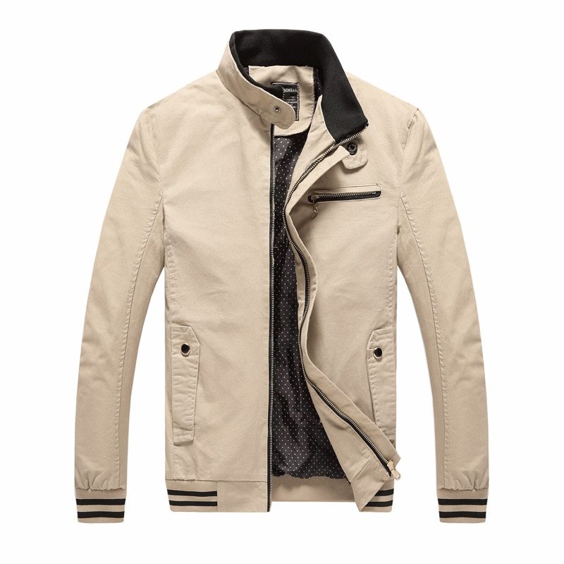 Men’s Spring Autumn Cotton Jacket – Casual Washed Coat for Everyday Fashion & Comfort LONDYN UPBRINGING