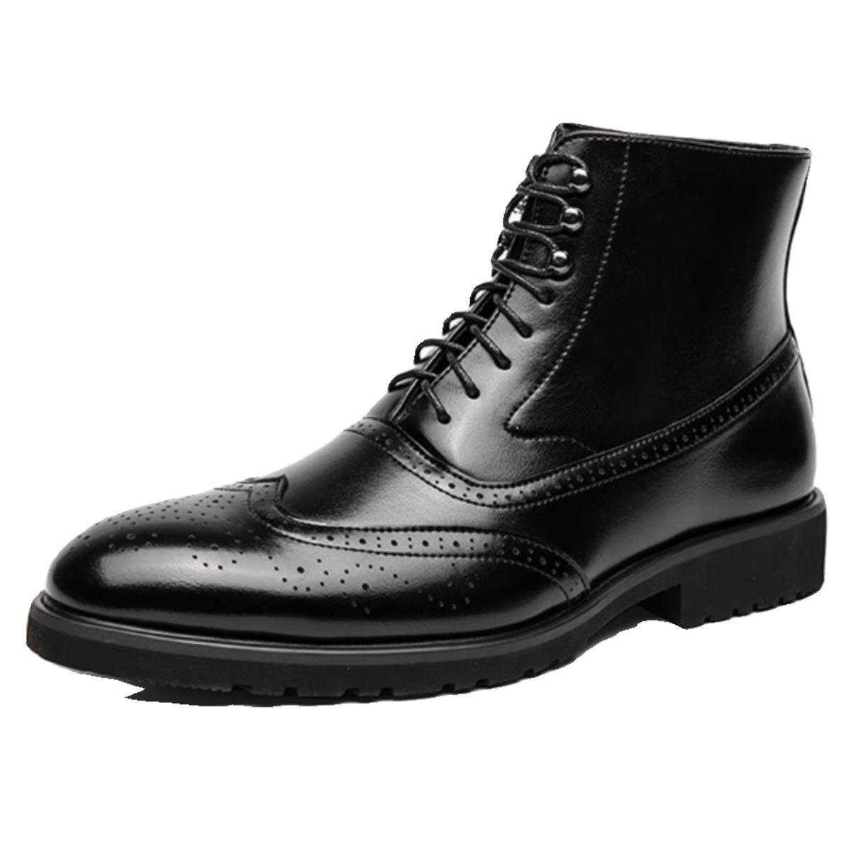 Men’s Fashion Thick-Sole Mid-Top Work Shoes – Durable Casual & Office Footwear LONDYN UPBRINGING
