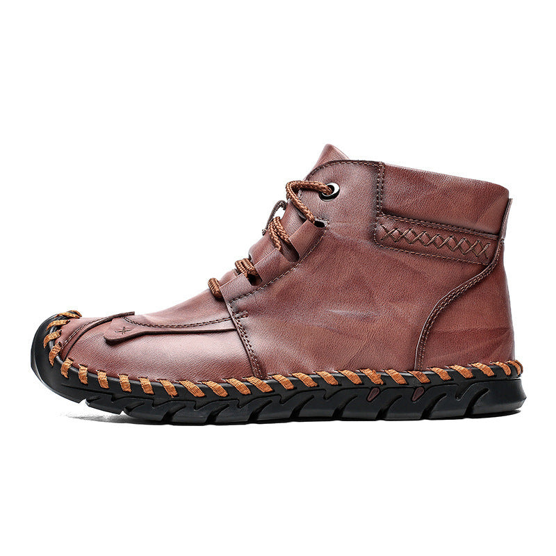Men’s Leather Casual Shoes – Premium Genuine Leather Sneakers for Everyday Comfort & Style LONDYN UPBRINGING