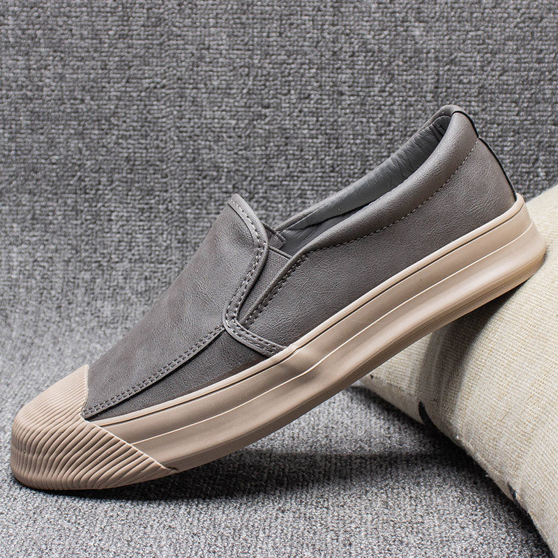 Men’s Casual Leather Rubber Shoes – Comfortable Everyday Slip-Resistant Footwear for Work & Leisure LONDYN UPBRINGING