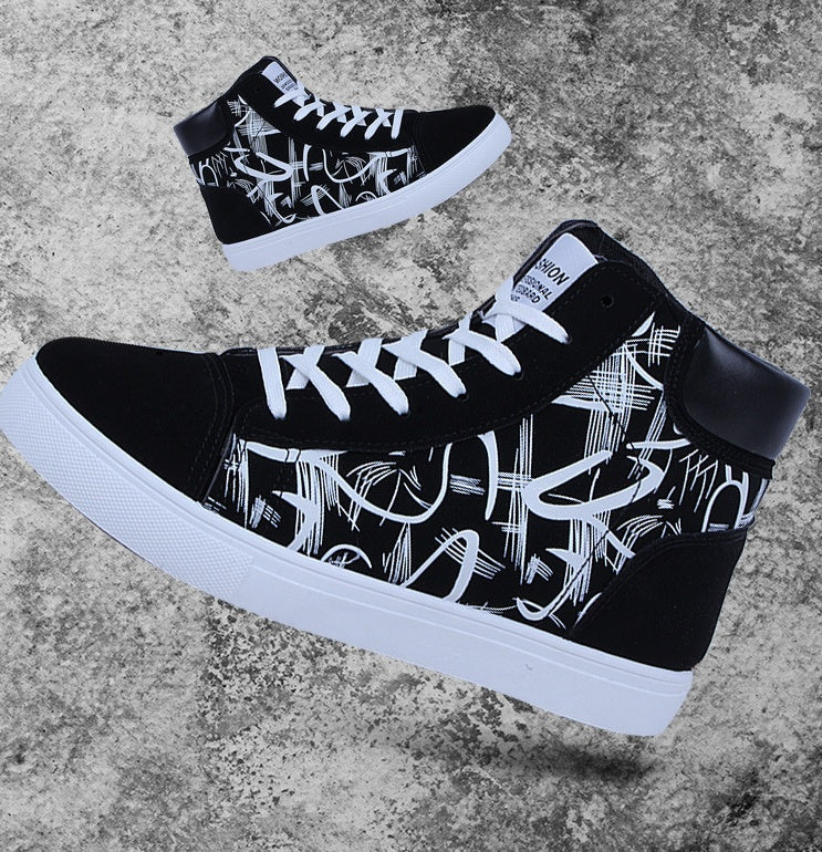 Men’s Spring High-Top Shoes – Korean Edition Fashion Sneakers for Trendy Street Style LONDYN UPBRINGING