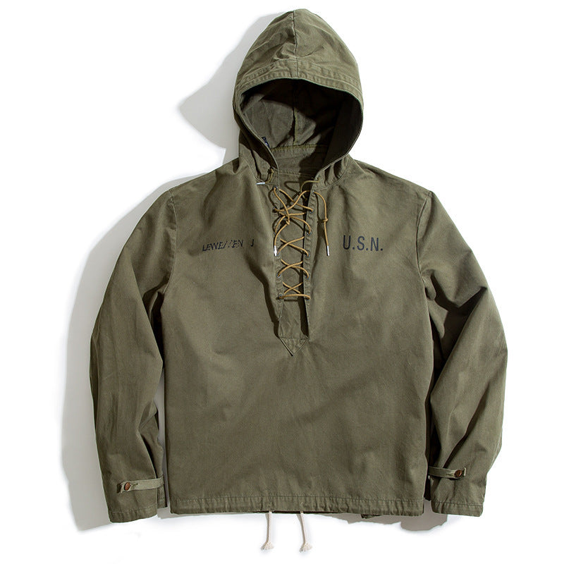 Men’s Retro Military Windbreaker – Short Deck Jacket & Sweater Coat for Stylish Outdoor Casual Wear LONDYN UPBRINGING