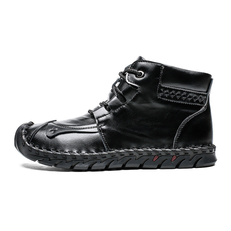 Men’s Leather Casual Shoes – Premium Genuine Leather Sneakers for Everyday Comfort & Style LONDYN UPBRINGING