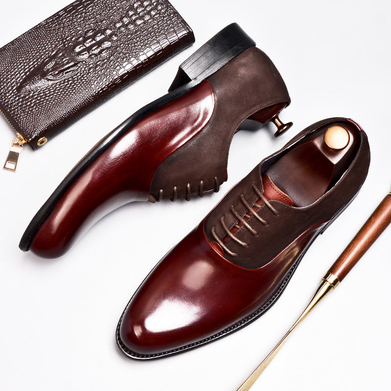 Vintage British Men’s Formal Leather Shoes – Classic Business Dress Shoes for Elegant Style LONDYN UPBRINGING