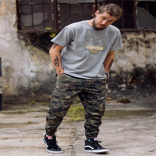 Men’s Camo Streetwear Pants – Slim Fit Jogger Harem Trousers for Casual Style LONDYN UPBRINGING