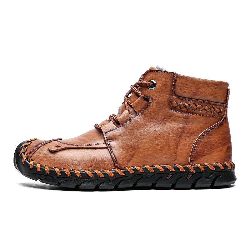 Men’s Leather Casual Shoes – Premium Genuine Leather Sneakers for Everyday Comfort & Style LONDYN UPBRINGING