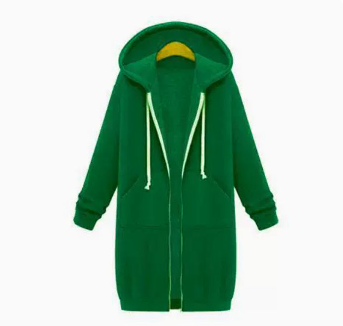 Women's Hooded Fleece Lined Long Cardigan Sweater Coat: Warm Winter Jacket LONDYN UPBRINGING