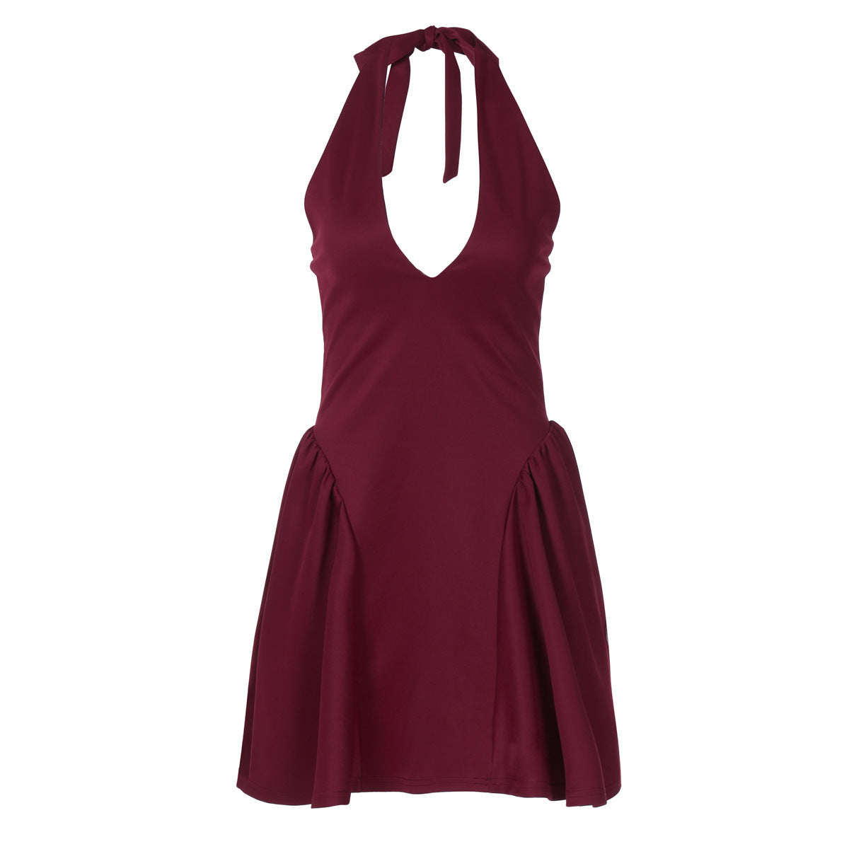 Sexy Deep V-Neck Halter Mini Dress for Women | Slim Ins Fashion Partywear LONDYN UPBRINGING