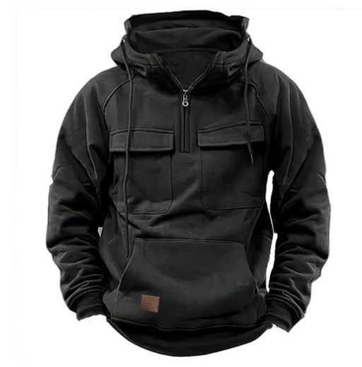 Men’s Zip-Up Hoodie – Casual Drawstring Sweatshirt with Pockets for Sports & Everyday Fashion LONDYN UPBRINGING