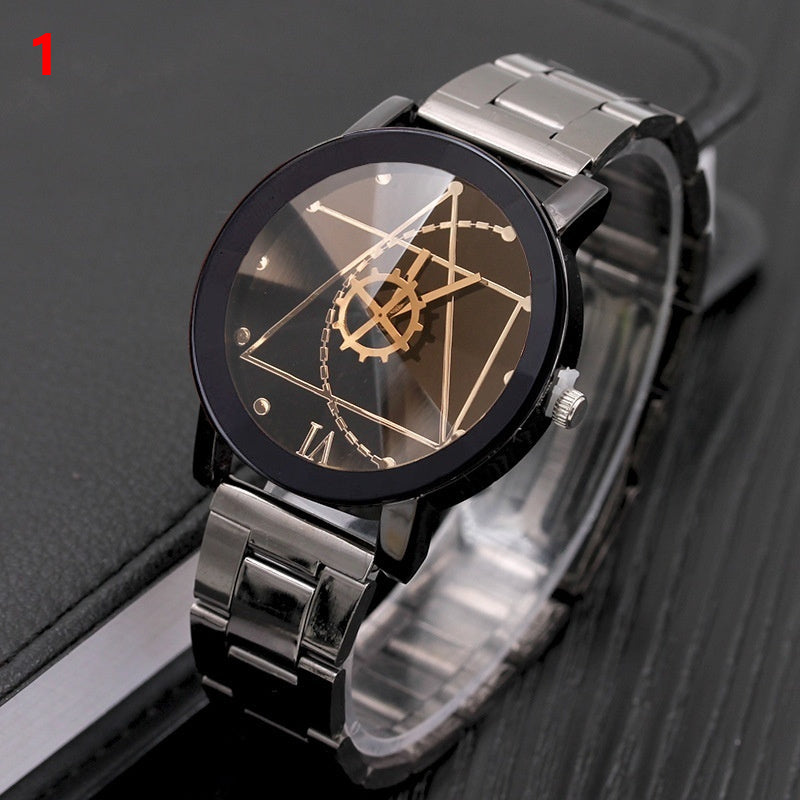 Fashion Gear Compass Watch – Steel Turntable Wristwatch for Men & Women, Perfect Couple Timepiece LONDYN UPBRINGING