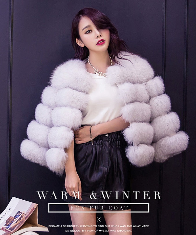 Women's Elegant Faux Mink Fur Coat S-3XL - Thick Warm Winter Outerwear LONDYN UPBRINGING