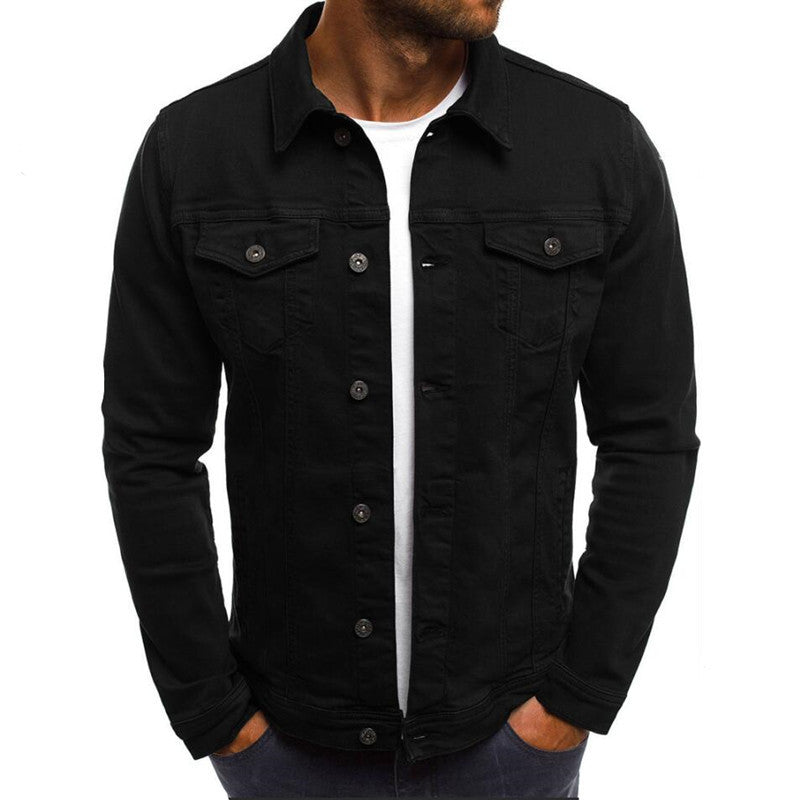 Men’s Casual Denim Button Jacket – Stylish Long-Sleeve Shirt Coat for Everyday Wear LONDYN UPBRINGING