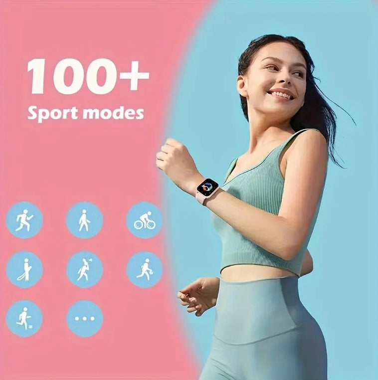 ZL54CJ Smartwatch – Square Bluetooth Call Fitness Tracker for Men & Women, Waterproof Sports Watch for iOS & Android LONDYN UPBRINGING
