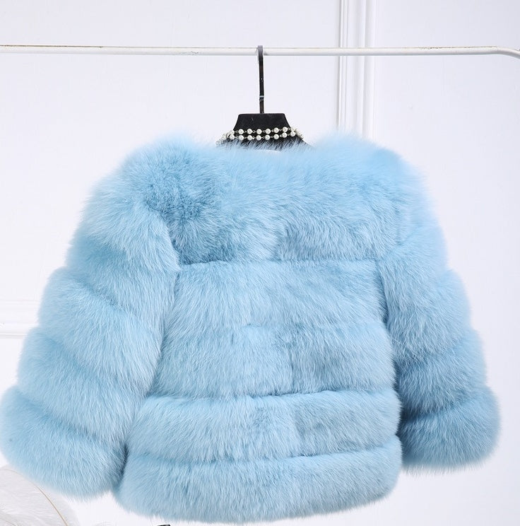 Women's Elegant Faux Mink Fur Coat S-3XL - Thick Warm Winter Outerwear LONDYN UPBRINGING