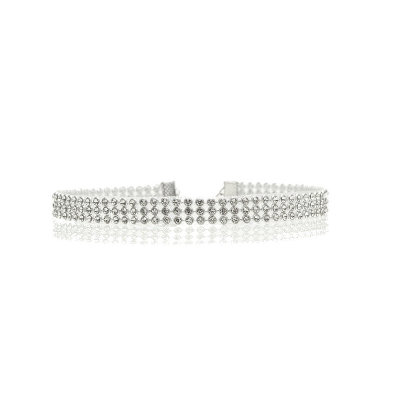 Elegant Rhinestone Choker for Women | Clear Crystal Wedding & Prom Necklace LONDYN UPBRINGING