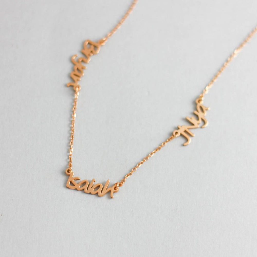 Personalized Name Necklace | Custom Engraved Pendant Jewelry for Women LONDYN UPBRINGING