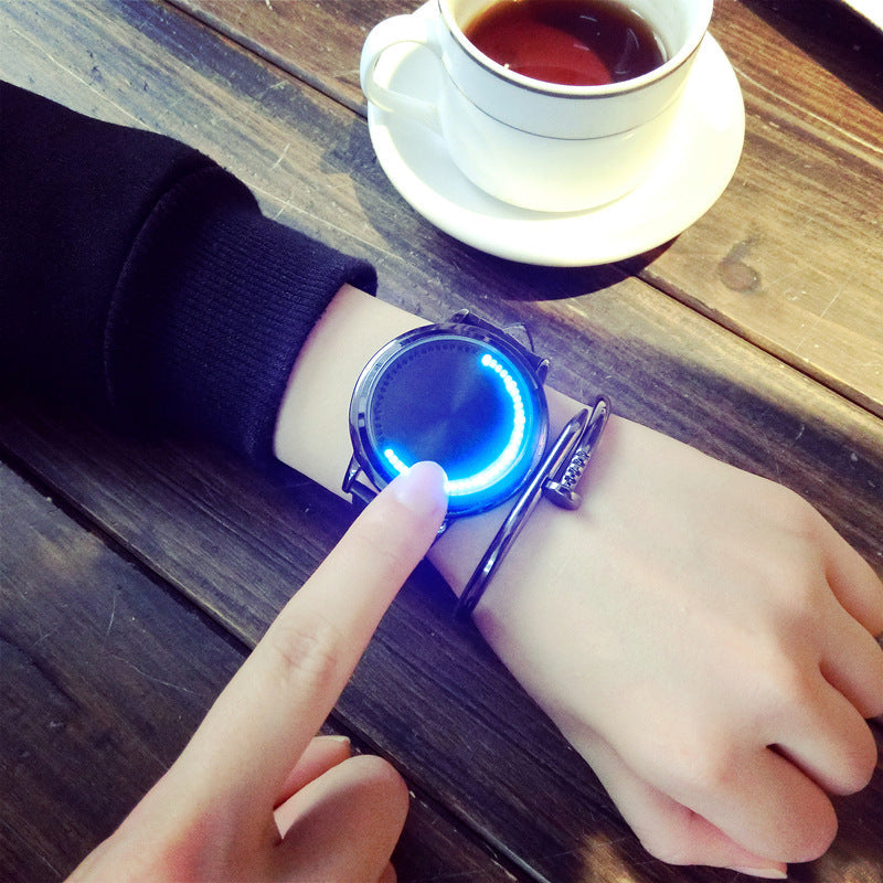 Creative LED Waterproof Watch – Smart Circular Belt Watch for Men & Women, Trendy Couple Design LONDYN UPBRINGING