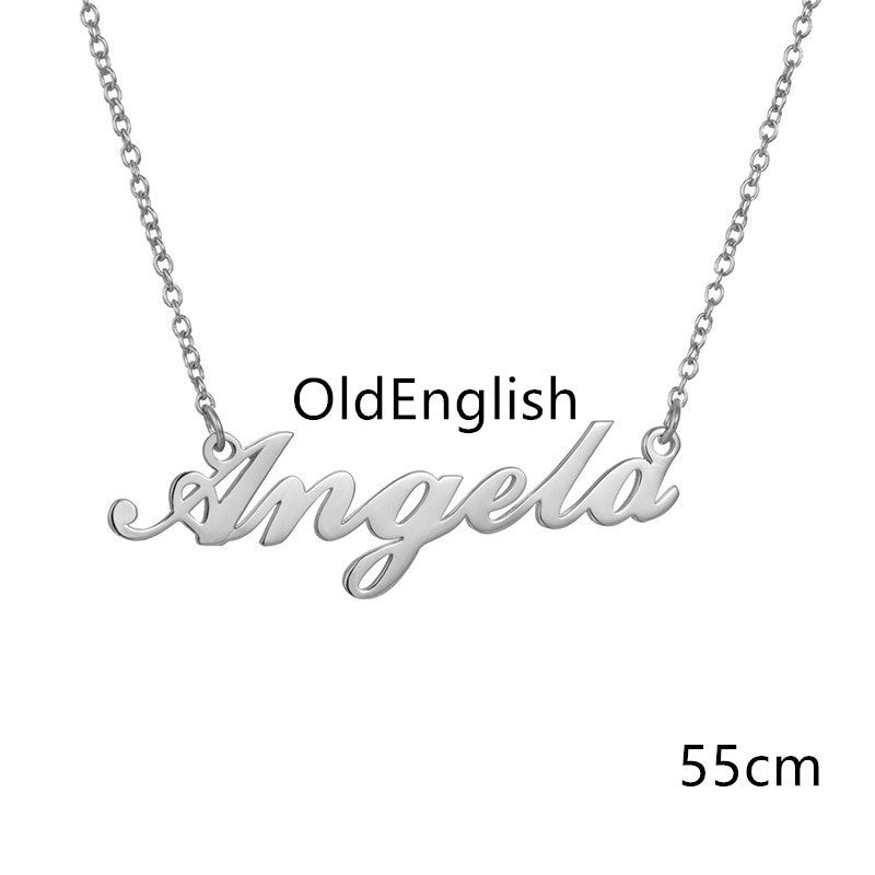 Custom Name Necklace | Personalized Alloy Metal Pendant with Fascinating Font LONDYN UPBRINGING