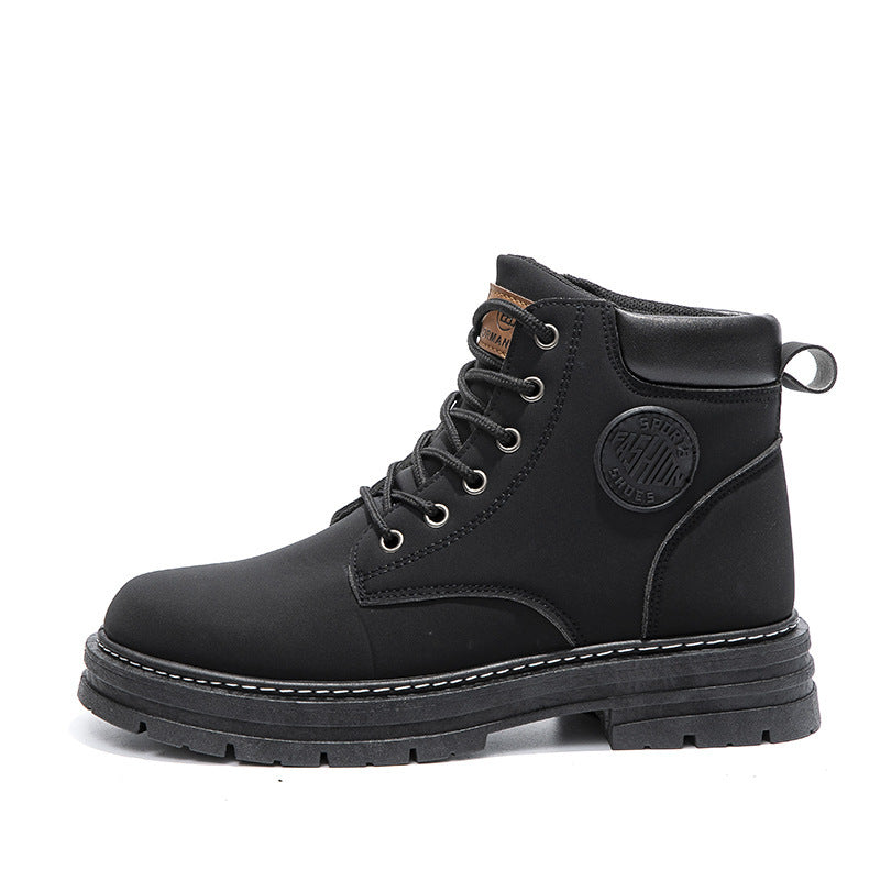 Men’s Winter Boots – Chunky Mid-Heel Fashion Ankle Boots for Style & Warmth LONDYN UPBRINGING