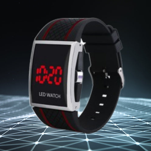 Unisex LED Digital Sports Watch – Black & White Casual Wristwatch with Date Display for Men & Women LONDYN UPBRINGING