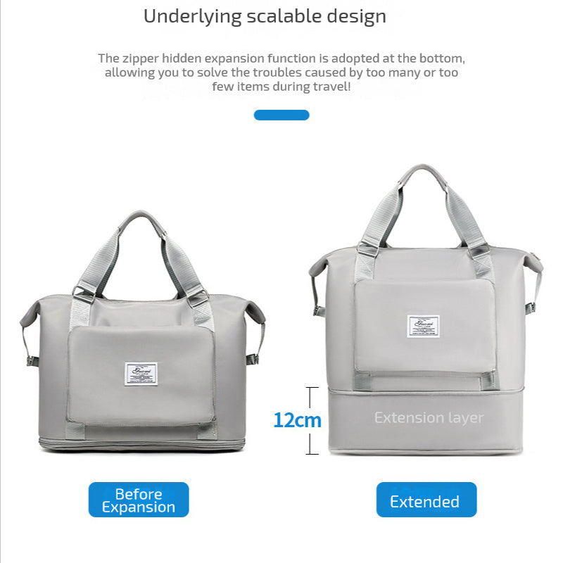 Folding Travel Bag for Women – Lightweight Weekender, Gym, and Overnight Shoulder Handbag Backpack LONDYN UPBRINGING