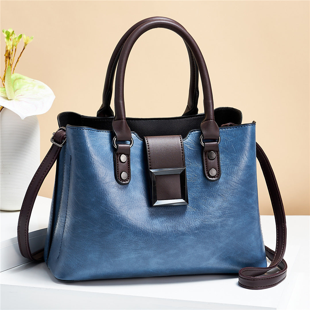 Women’s Shoulder Bag with Big Buckle – Stylish Work, Office & Daily Crossbody Handbag LONDYN UPBRINGING