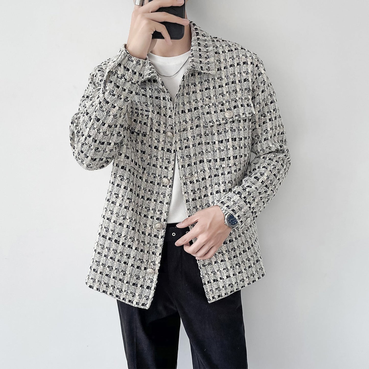 Men’s Small Fragrance Jacket – Loose Casual Coat for Modern & Effortless Style LONDYN UPBRINGING