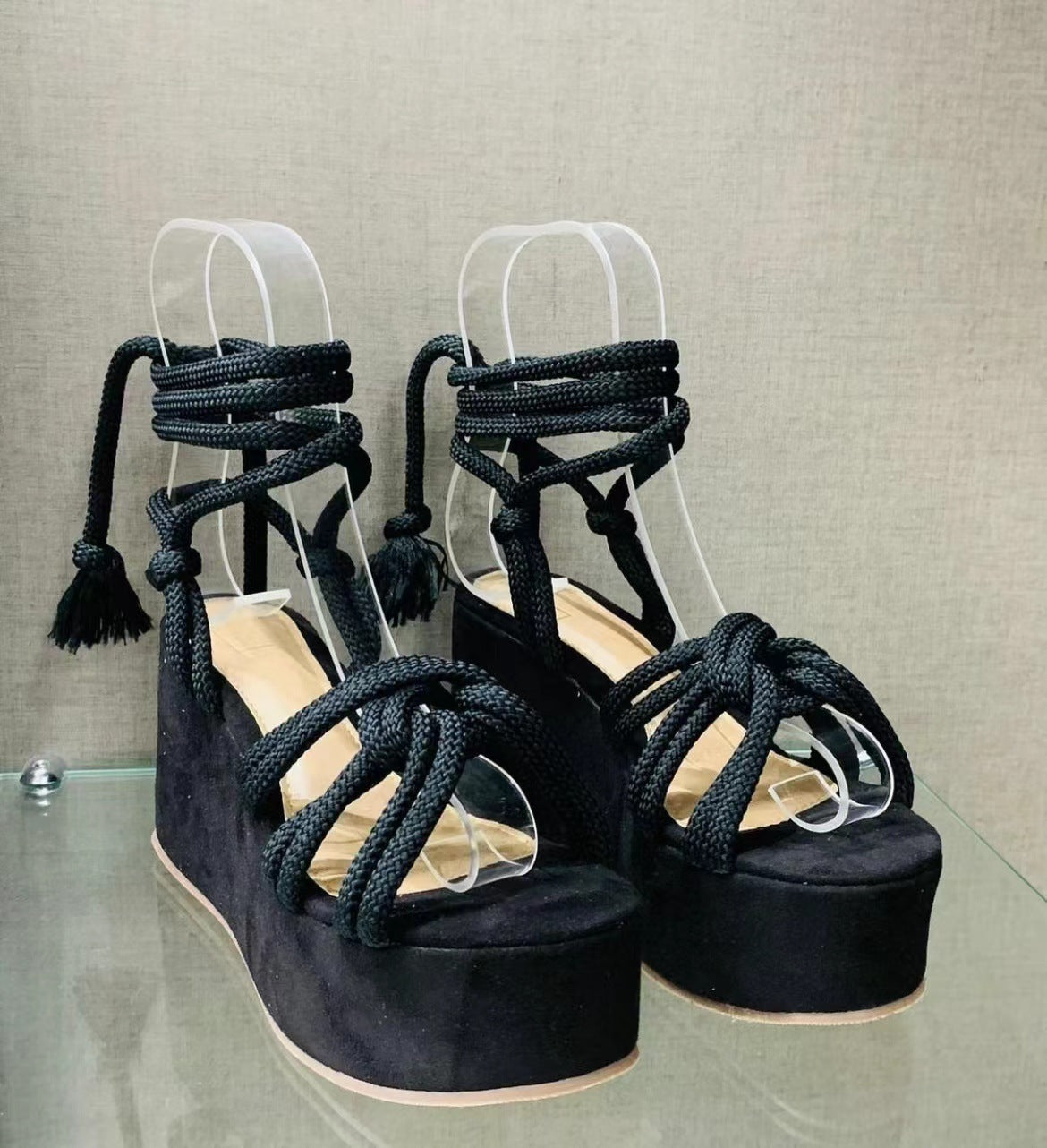 Women's Summer Wedge Sandals: Comfortable Strappy High Heel Espadrilles & Wedges LONDYN UPBRINGING