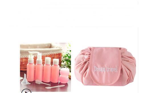 Animal Print Drawstring Cosmetic Bag – Large Capacity Lazy Makeup Storage Organizer for Travel LONDYN UPBRINGING