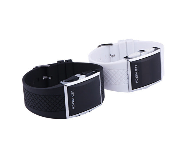 Unisex LED Digital Sports Watch – Black & White Casual Wristwatch with Date Display for Men & Women LONDYN UPBRINGING