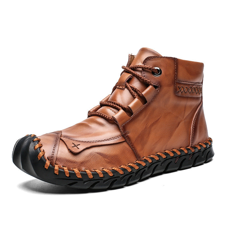 Men’s Leather Casual Shoes – Premium Genuine Leather Sneakers for Everyday Comfort & Style LONDYN UPBRINGING