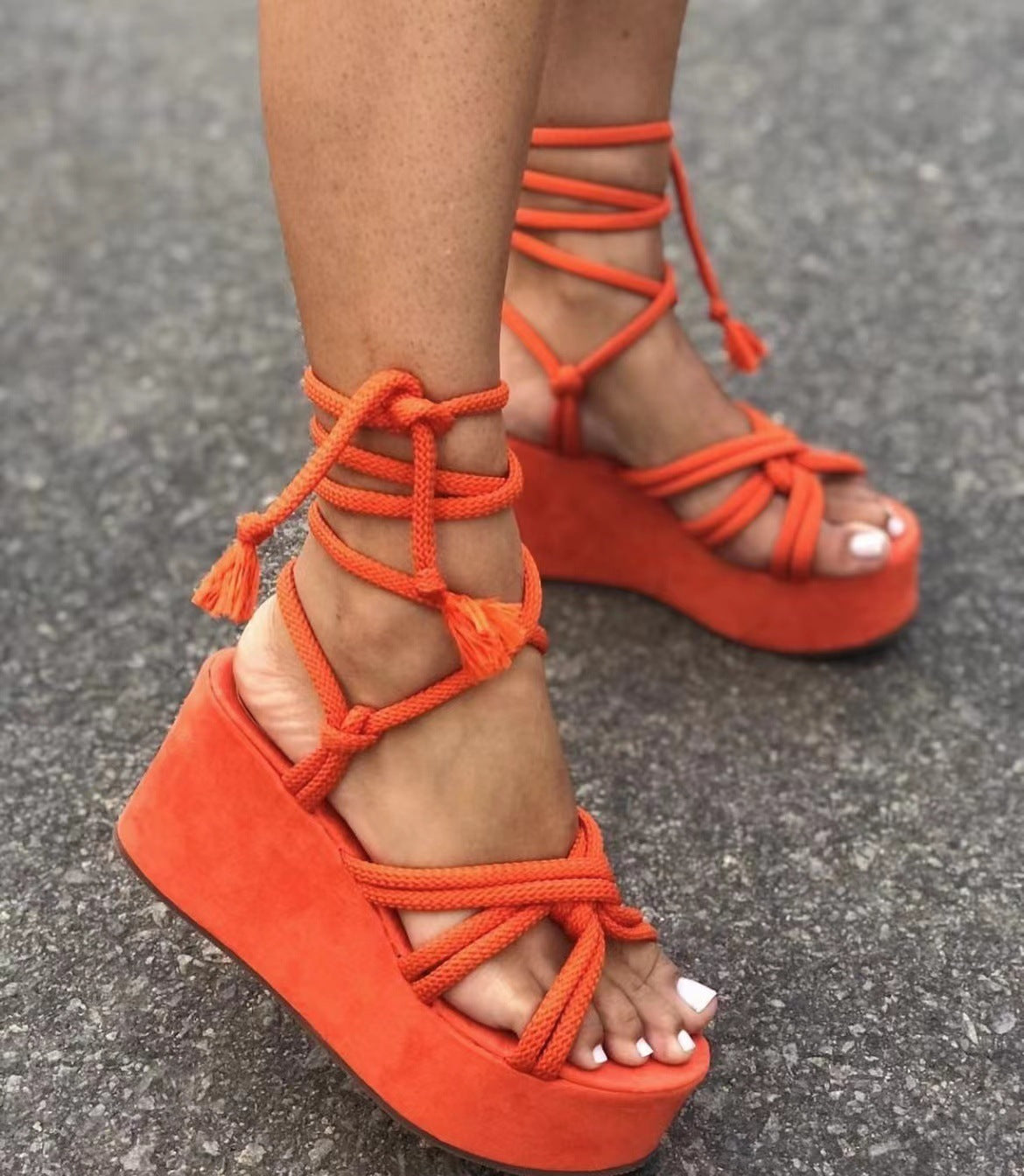Women's Summer Wedge Sandals: Comfortable Strappy High Heel Espadrilles & Wedges LONDYN UPBRINGING
