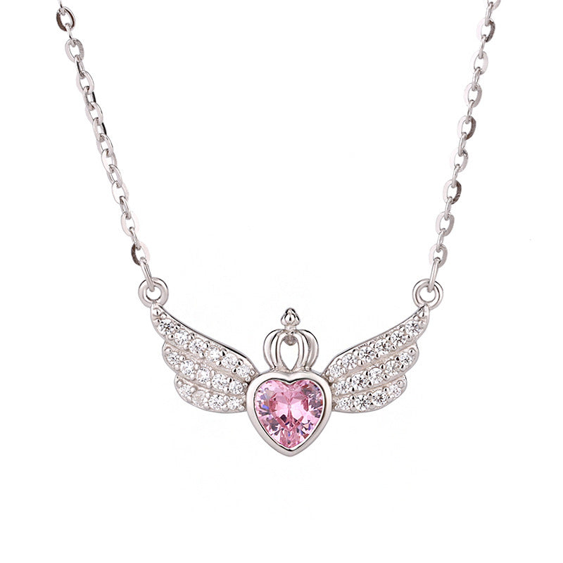 Creative Angel Wings, Crown & Love Pendant Necklace | Women's INS Style Fashion Jewelry LONDYN UPBRINGING