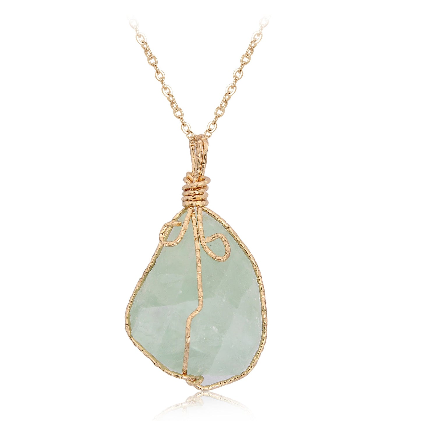 Natural Stone Pendant Necklace | Raw Irregular Crystal Rough Jewelry for Women LONDYN UPBRINGING