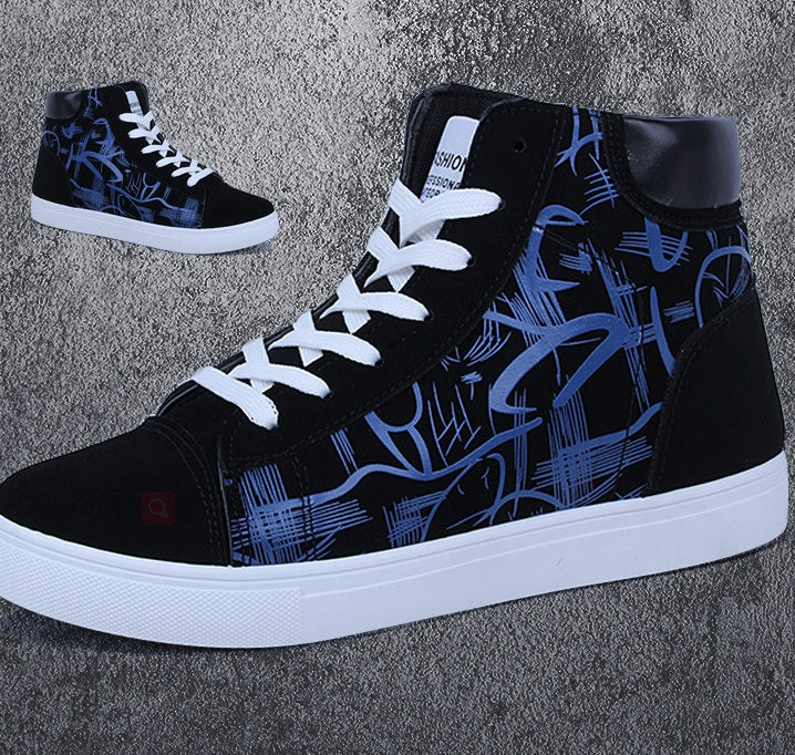 Men’s Spring High-Top Shoes – Korean Edition Fashion Sneakers for Trendy Street Style LONDYN UPBRINGING