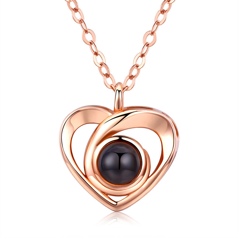 Custom Picture Inside Heart Pendant | S925 Silver Projection Necklace for Women LONDYN UPBRINGING