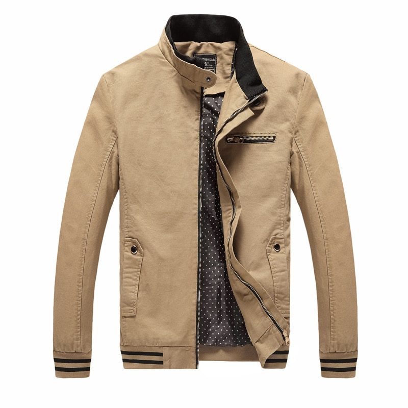 Men’s Spring Autumn Cotton Jacket – Casual Washed Coat for Everyday Fashion & Comfort LONDYN UPBRINGING