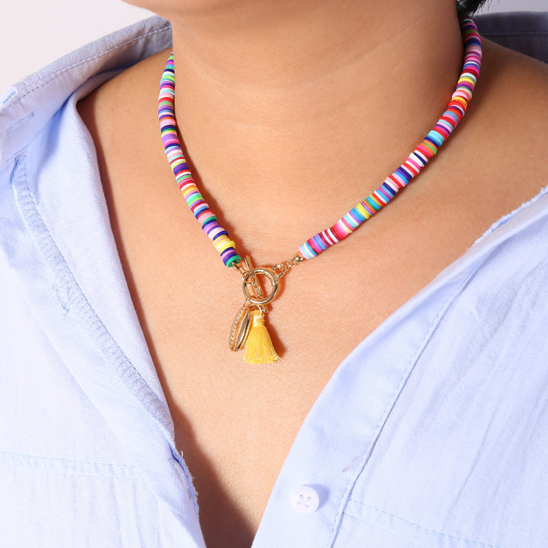Bohemian Shell & Tassel Necklace for Women | Wild & Sweet Beach Style Fashion Jewelry LONDYN UPBRINGING