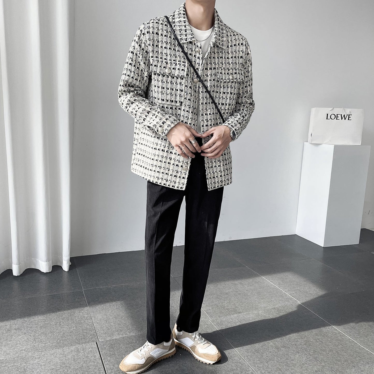 Men’s Small Fragrance Jacket – Loose Casual Coat for Modern & Effortless Style LONDYN UPBRINGING