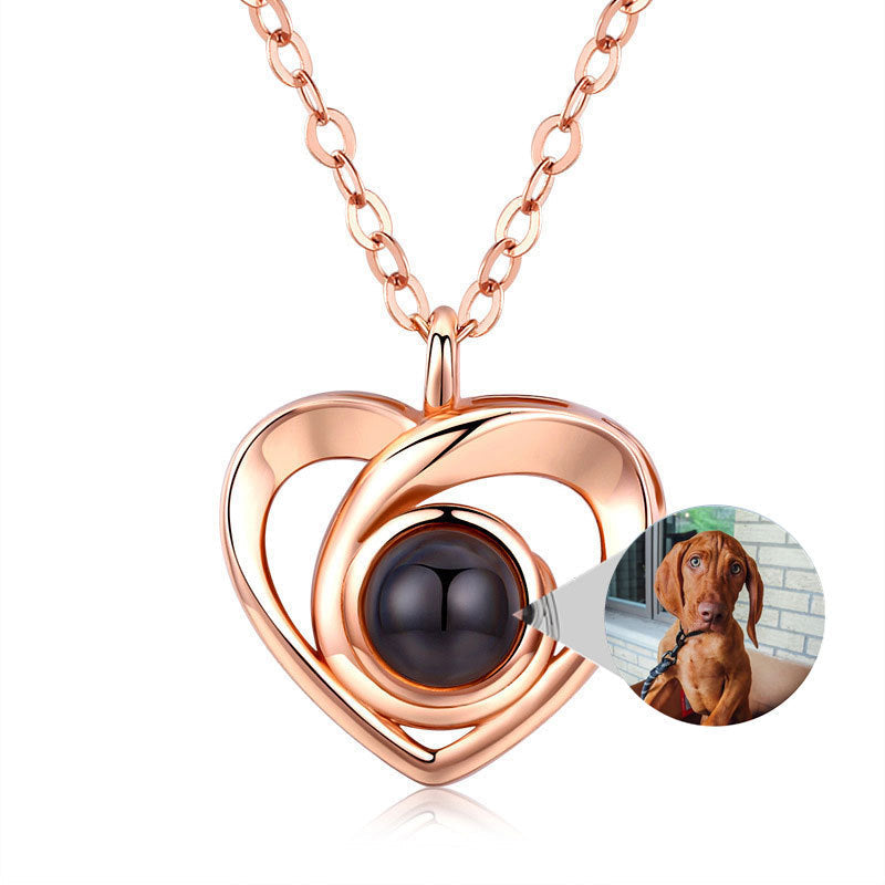 Custom Picture Inside Heart Pendant | S925 Silver Projection Necklace for Women LONDYN UPBRINGING