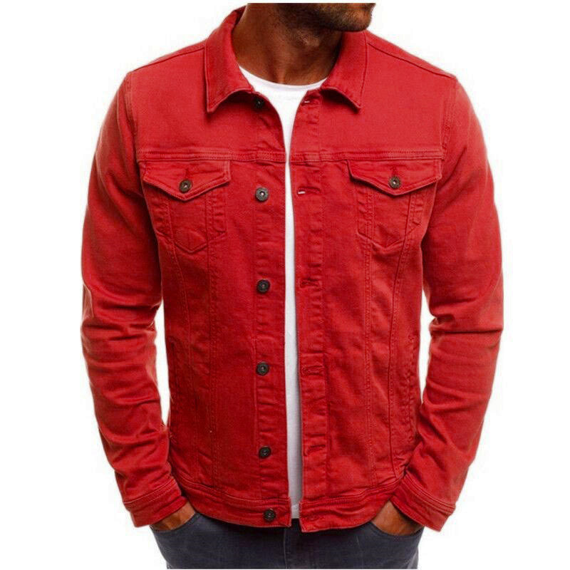 Men’s Casual Denim Button Jacket – Stylish Long-Sleeve Shirt Coat for Everyday Wear LONDYN UPBRINGING